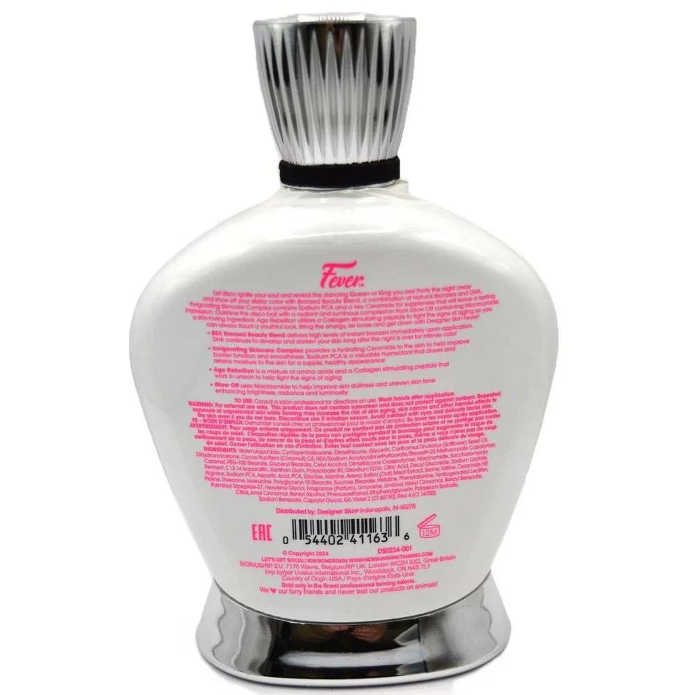 Designer Skin Fever 85X Bronzer Tanning Lotion w/Niacinamide 13.5 oz DS0234-001